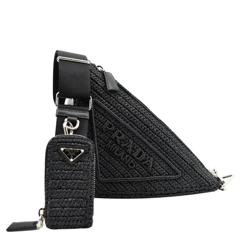 Prada Bianco White Black Saffiano Leather Chain Crossbody Bag – Queen Bee  of Beverly Hills