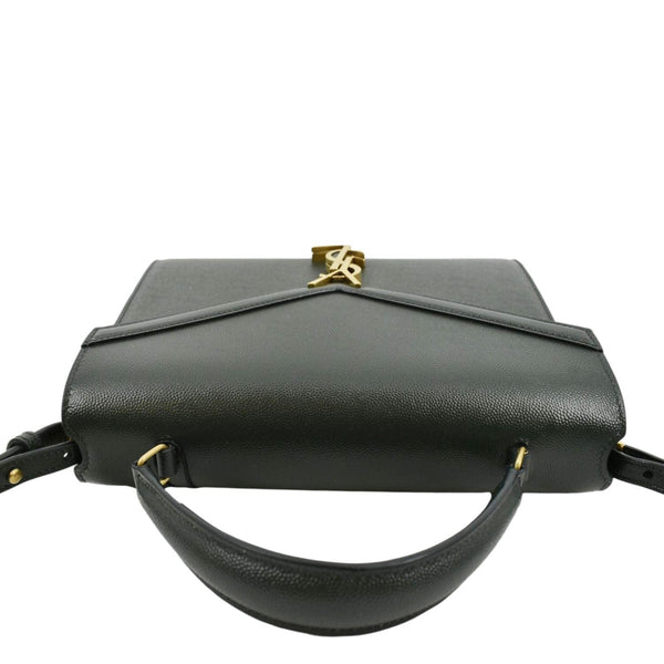 YVES SAINT LAURENT Cassandra Top Handle Leather Shoulder Bag Green