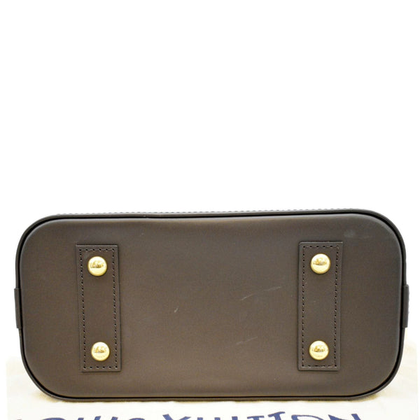 LOUIS VUITTON Alma BB Damier Ebene Satchel Crossbody Bag Brown