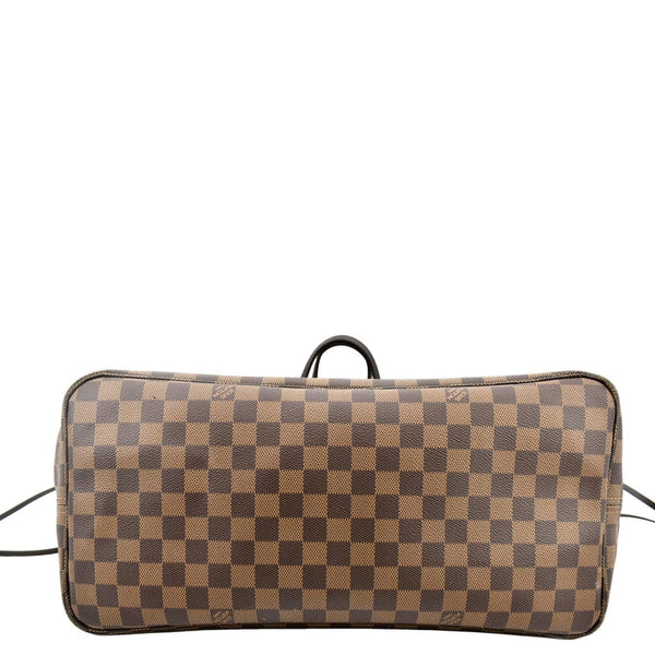 LOUIS VUITTON Neverfull GM Damier Ebene Tote Shoulder Bag Brown