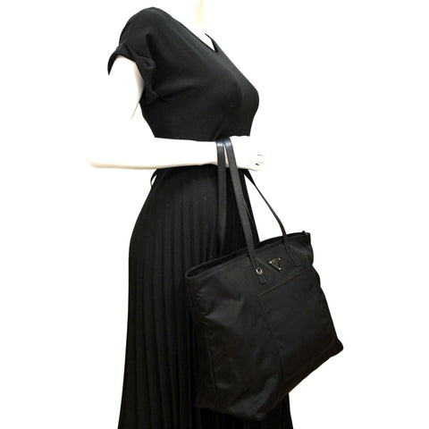 PRADA Nylon Tote Bag Black