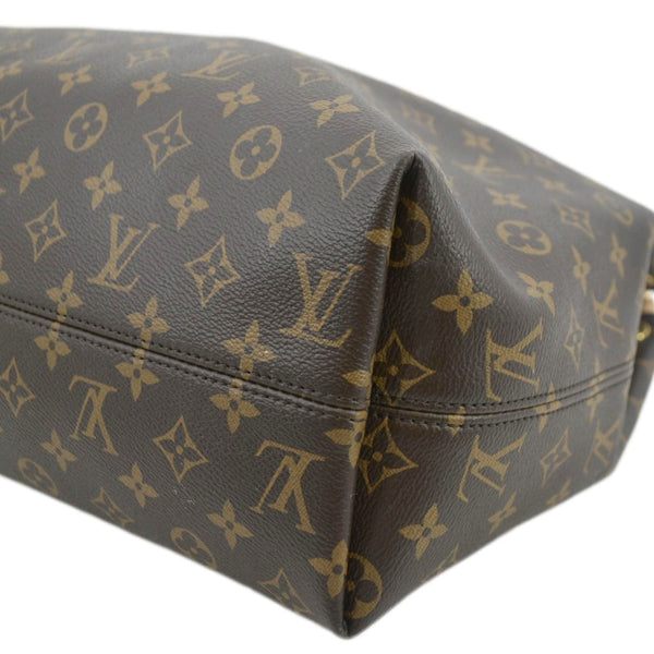LOUIS VUITTON Graceful MM Monogram Canvas Shoulder Bag Brown