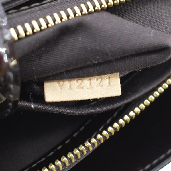 LOUIS VUITTON Melrose Avenue Monogram Vernis Leather Satchel Bag Amarante