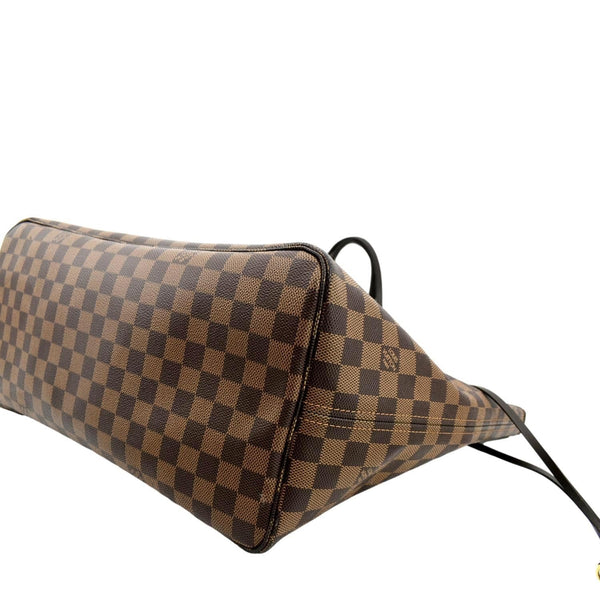 LOUIS VUITTON Neverfull GM Damier Ebene Tote Shoulder Bag Brown