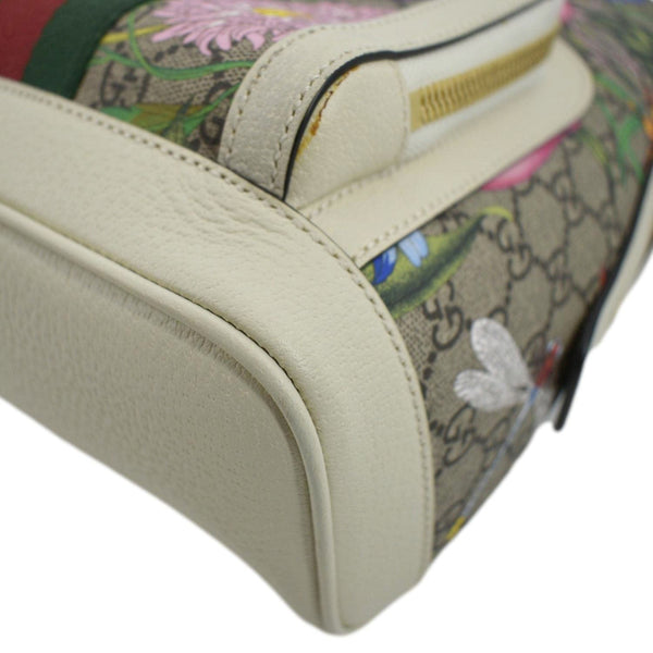 GUCCI Ophidia GG Flora Small Supreme Canvas Backpack Bag Beige 547965