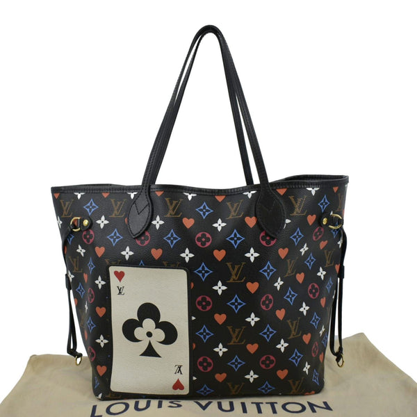 LOUIS VUITTON Game On Neverfull MM Monogram Canvas Tote Bag Black