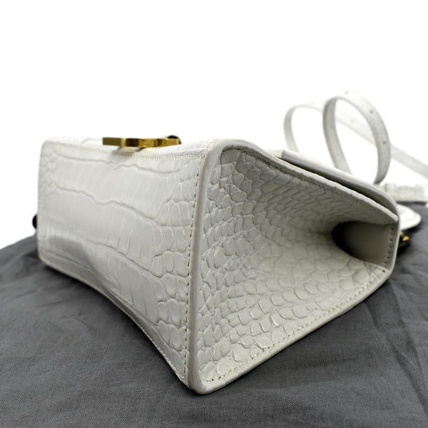 BALENCIAGA Crocodile Embossed Leather Bag for Women