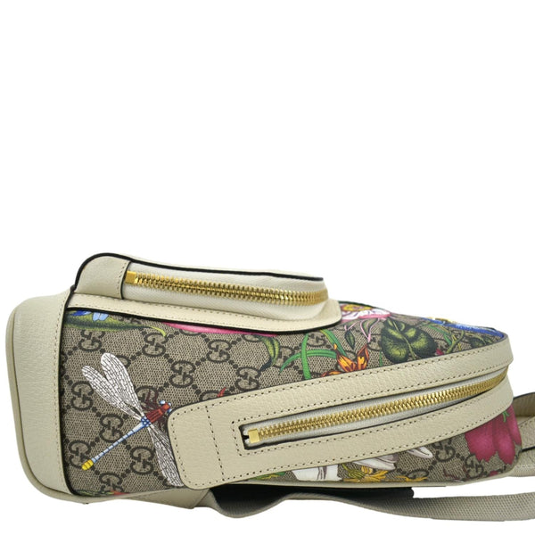 GUCCI Ophidia GG Flora Small Supreme Canvas Backpack Bag Beige 547965