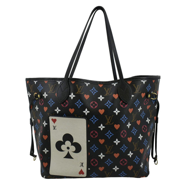 LOUIS VUITTON Game On Neverfull MM Monogram Canvas Tote Bag Black