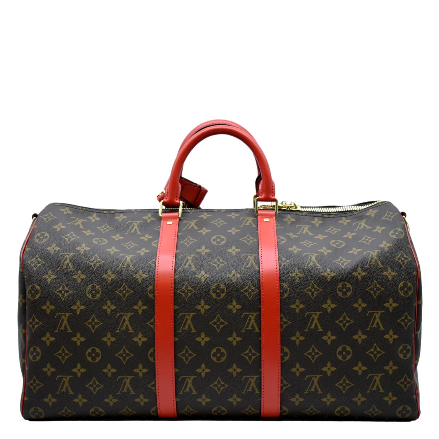 louis vuitton red and white bag