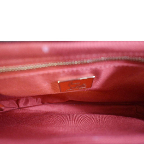 CHRISTIAN LOUBOUTIN Charity Studded Leather Shoulder Bag Black