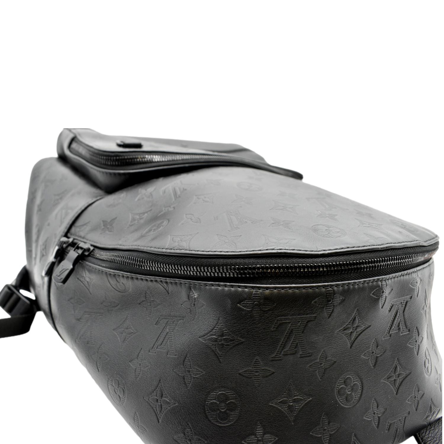 black louis vuitton backpack men' LOUIS VUITTON Racer Monogram Leather Backpack Black