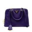 PRADA Lux Promenade Saffiano Leather Shoulder Bag Purple