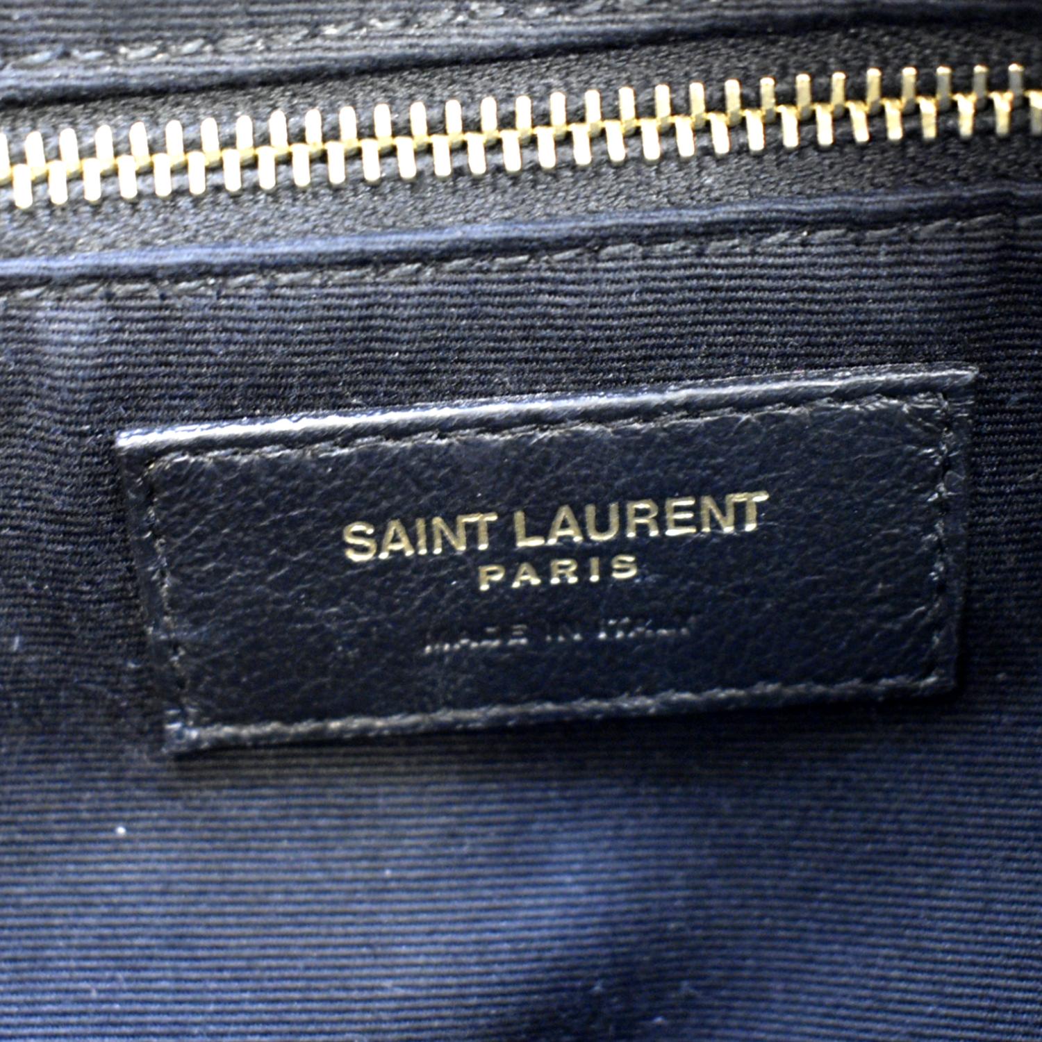 Saint Laurent Victoire Camera YSL Monogram Deep Marine Matelasse Leather Bag
