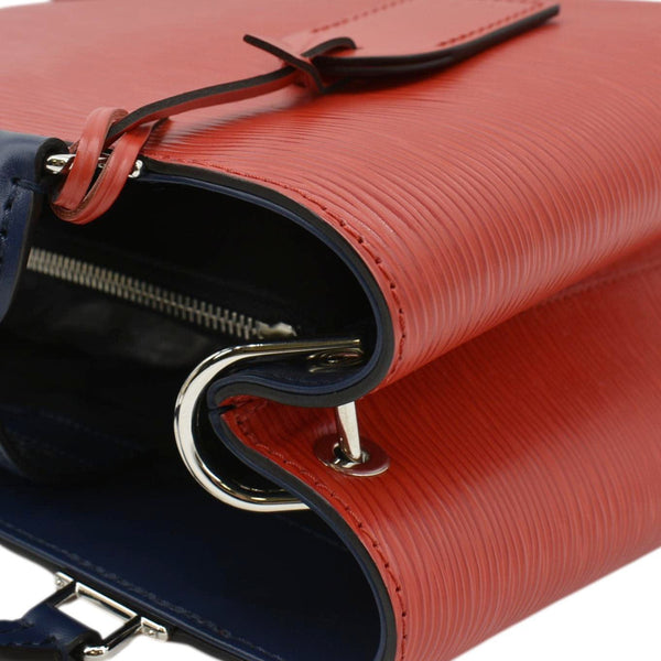 LOUIS VUITTON Kleber Epi Leather Shoulder Bag Red