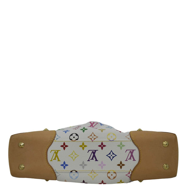 LOUIS VUITTON Judy MM Monogram Canvas Shoulder Bag White