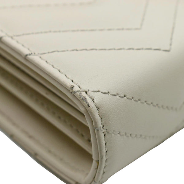GUCCI GG Marmont Mini Matelasse Leather Crossbody Bag Ivory 474575