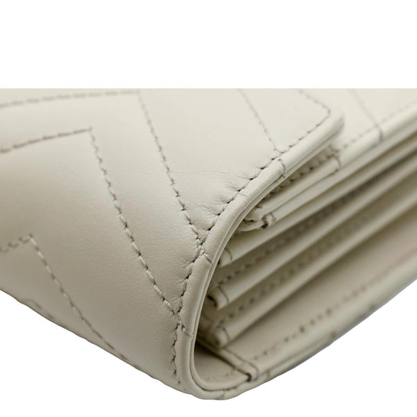 GUCCI GG Marmont Mini Matelasse Leather Crossbody Bag Ivory 474575