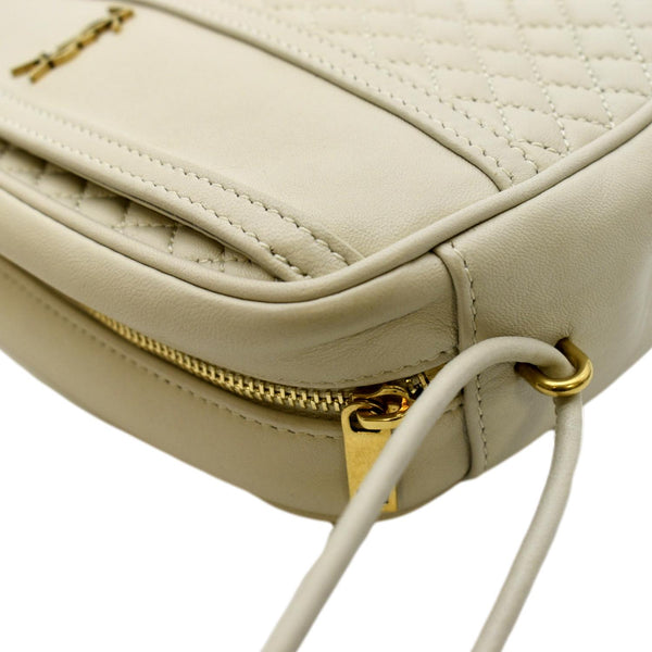 YVES SAINT LAURENT Victoire Camera Shoulder Bag Creme