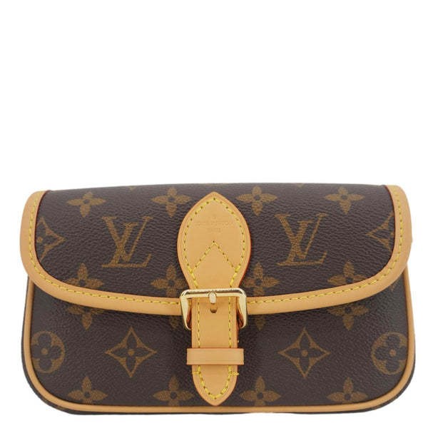 LOUIS VUITTON Nano Diane Monogram Canvas Shoulder Bag Brown