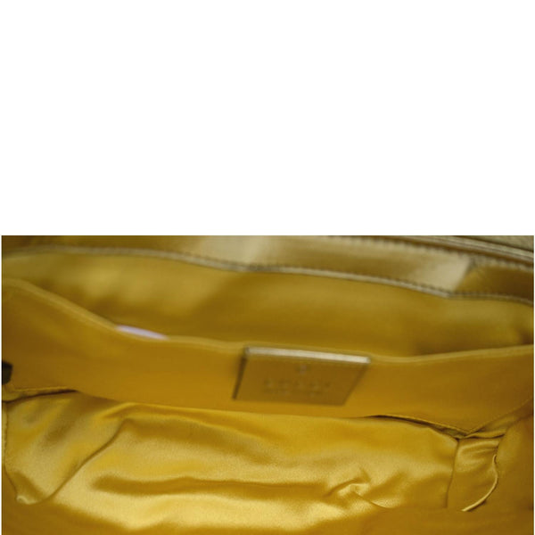 Gucci GG Mini Marmont Sequin Shoulder Bag Gold - Inside