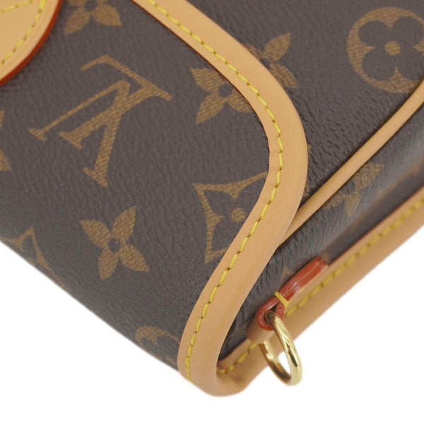 LOUIS VUITTON Nano Diane Monogram Canvas Shoulder Bag Brown