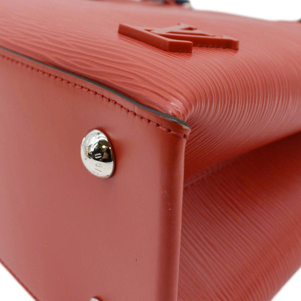 LOUIS VUITTON Kleber Epi Leather Shoulder Bag Red