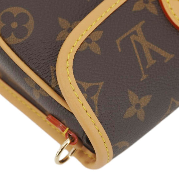 LOUIS VUITTON Nano Diane Monogram Canvas Shoulder Bag Brown