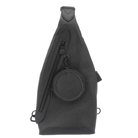 LOUIS VUITTON Duo Slingbag Taigarama Crossbody Bag Black