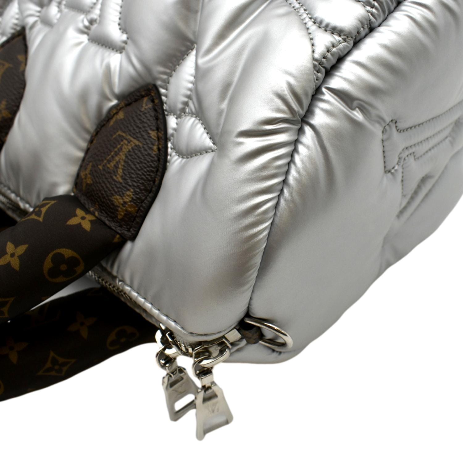 Louis Vuitton 2023 Silver Puffer Monogram Pillow Speedy