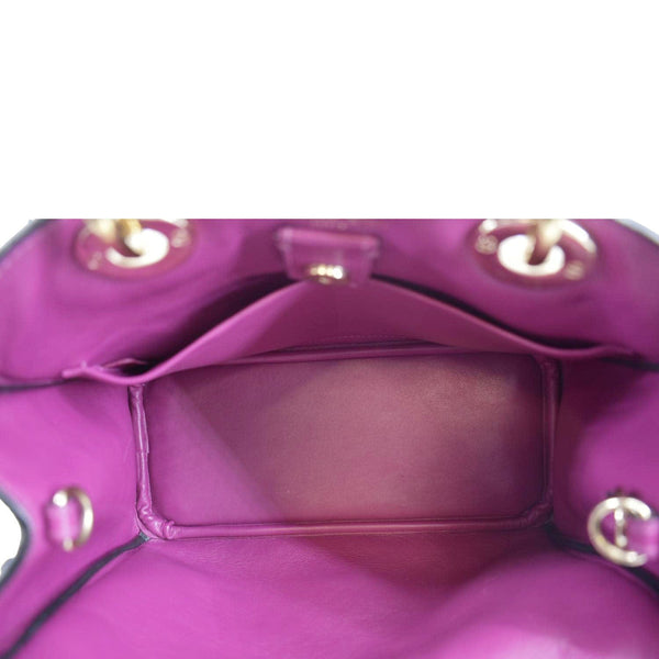 CHRISTIAN DIOR Diorissimo Leather Tote Bag Black