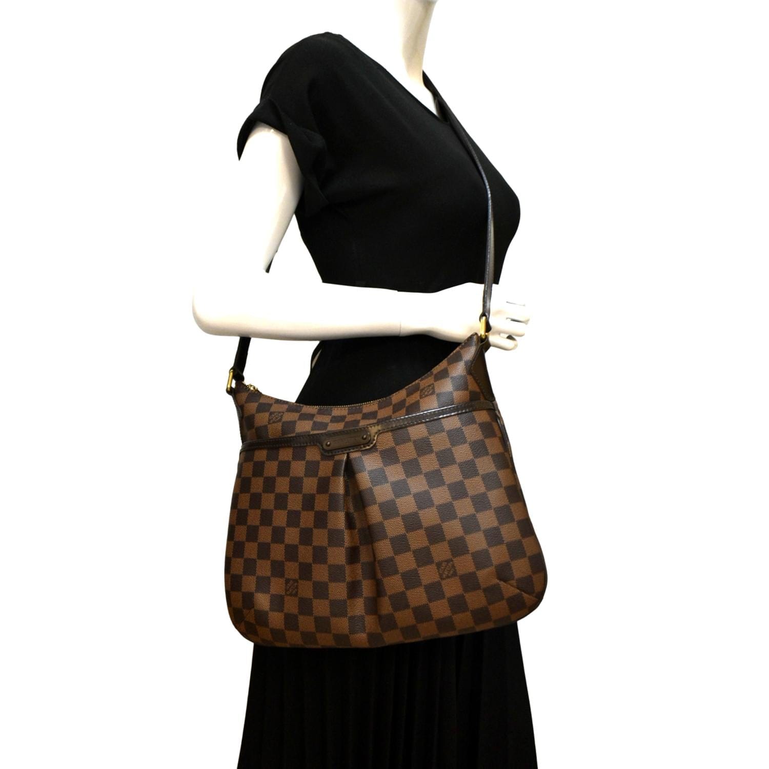 Louis Vuitton Bloomsbury PM Damier Ebene Canvas Crossbody Bag on