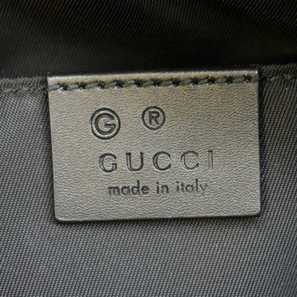 Gucci Web Monogram Canvas Slim Belt Bag in Black - Made in Italy