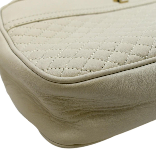 YVES SAINT LAURENT Victoire Camera Shoulder Bag Creme