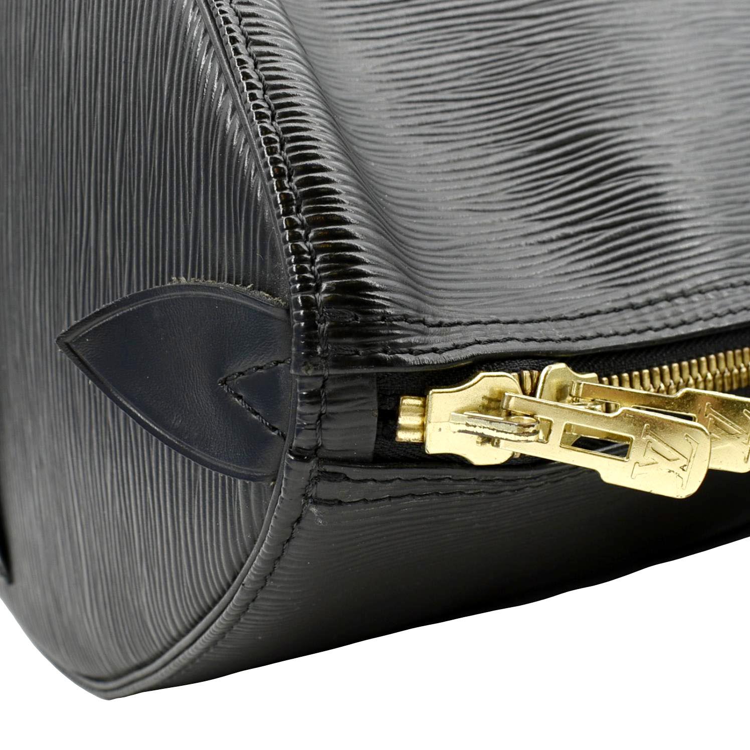 Louis Vuitton Black Epi Leather Cosmetic Travel Bag
