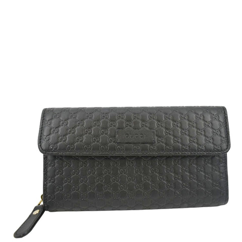 Gucci Pre-owned Women's Leather Wallet - Black - One Size