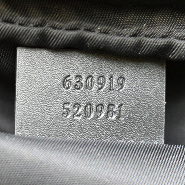 Gucci Web Monogram Canvas Slim Belt Bag in Black -Number