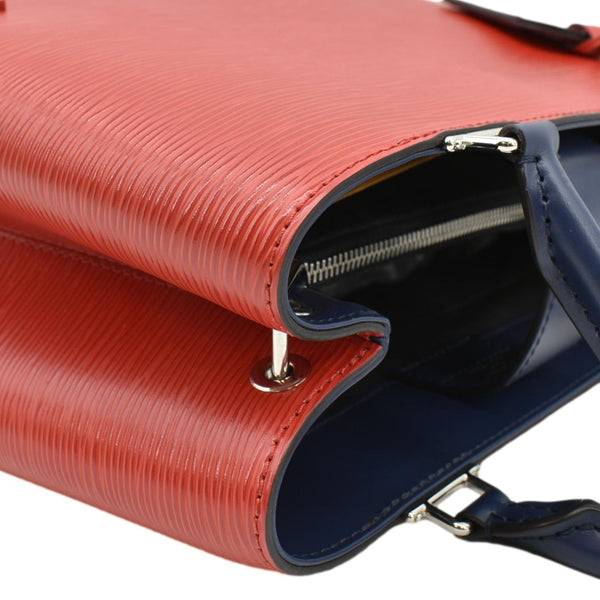 LOUIS VUITTON Kleber Epi Leather Shoulder Bag Red