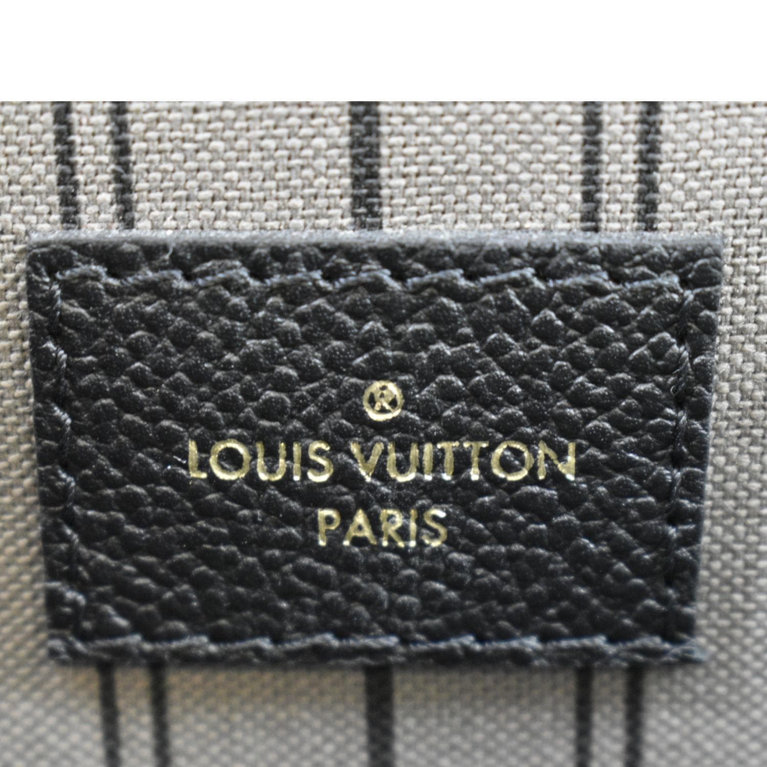 Louis Vuitton Black Monogram Empreinte Leather Neverfull Pochette