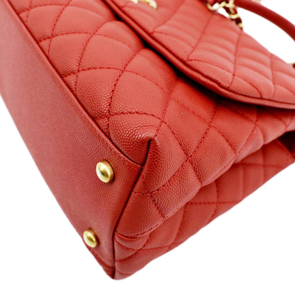 Chanel Medium Coco Leather Top Handle Shoulder Bag