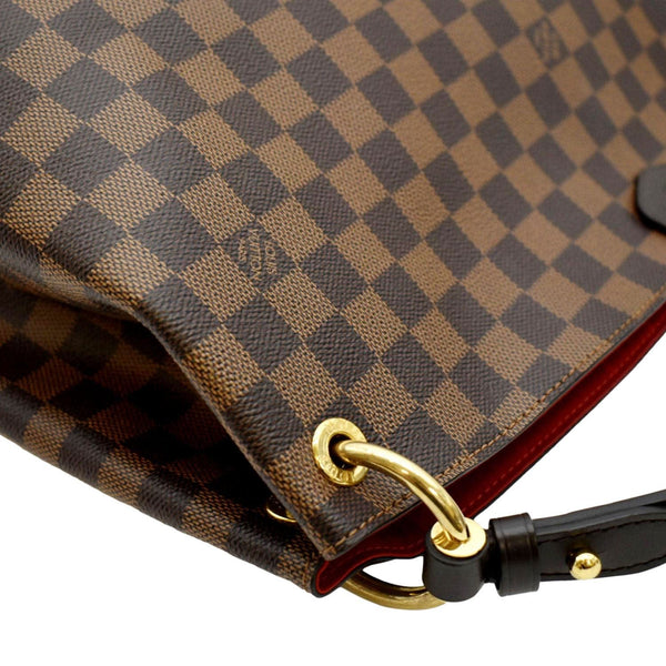 LOUIS VUITTON Graceful MM Damier Ebene Shoulder Bag Brown