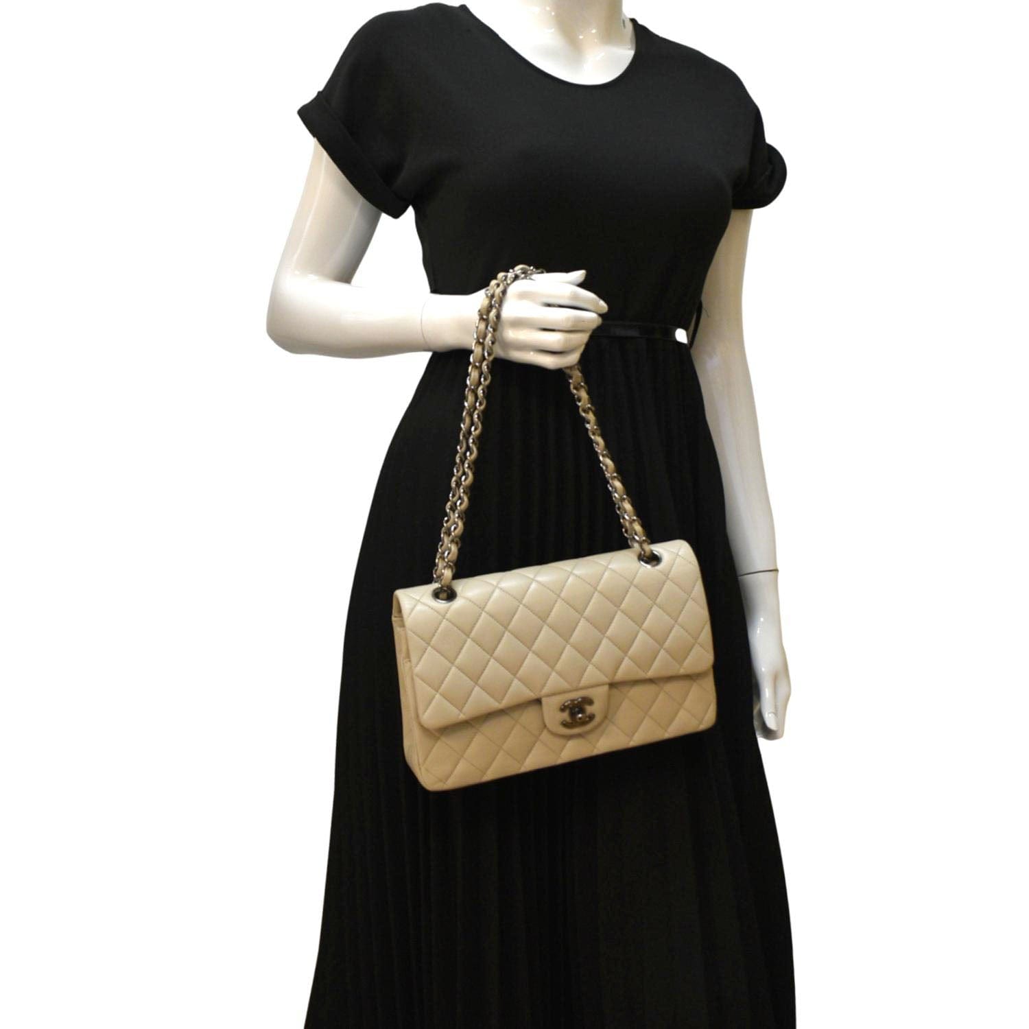 Chanel Classic Double Flap Leather Shoulder Bag