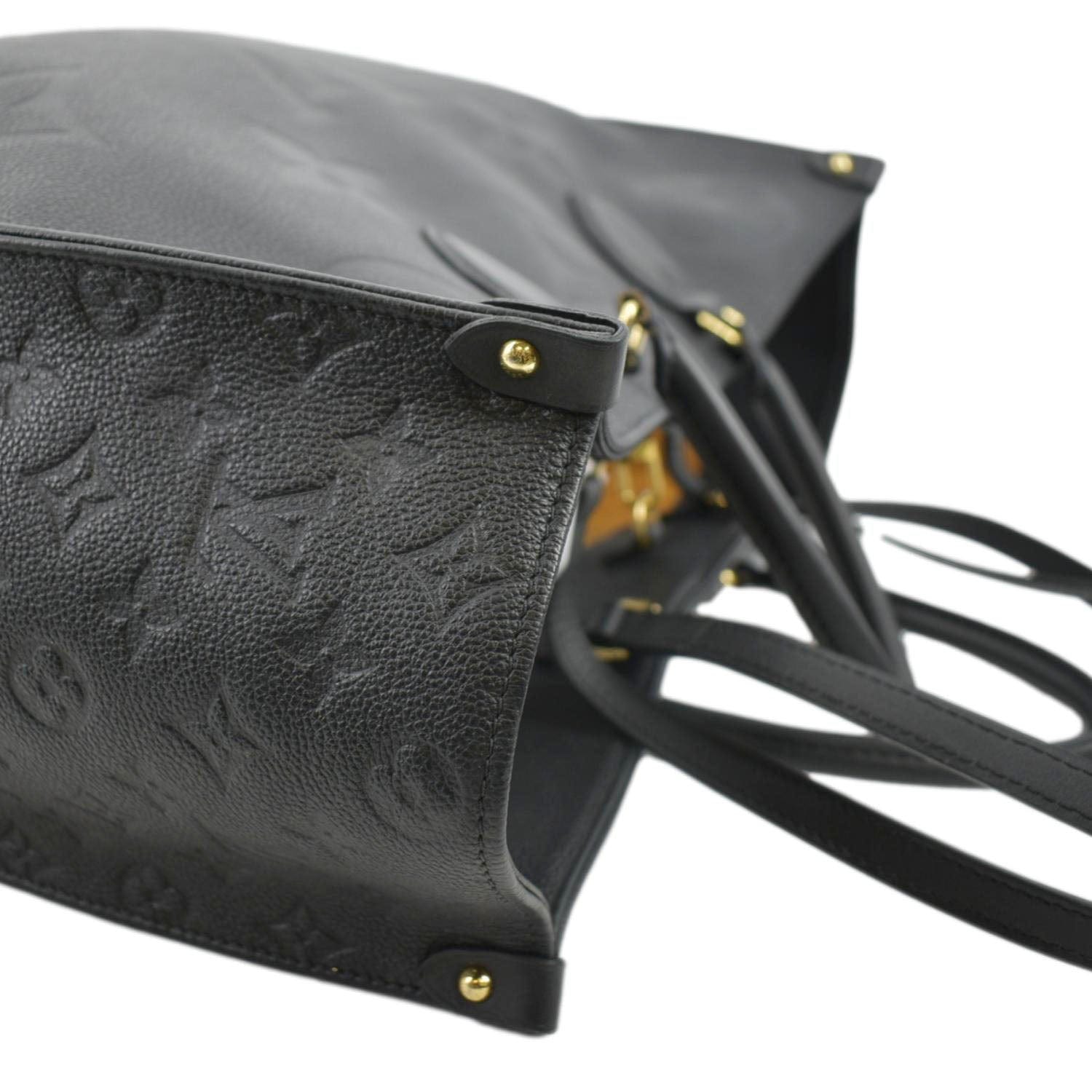 Louis Vuitton ONTHEGO OnTheGo GM Tote Bag Monogram Empreinte Leather Black