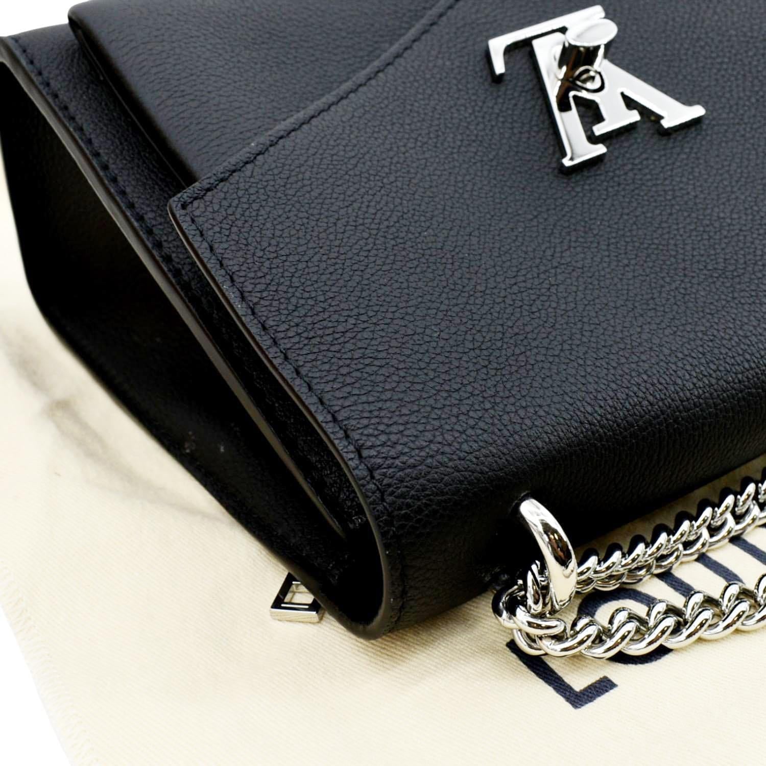 Louis Vuitton Mylockme Chain Bag Black Calf