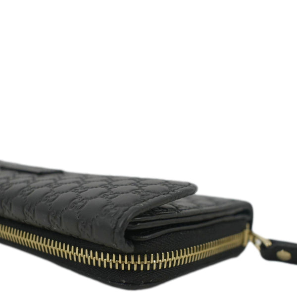 GUCCI Microguccissima Leather Wallet Black 449364