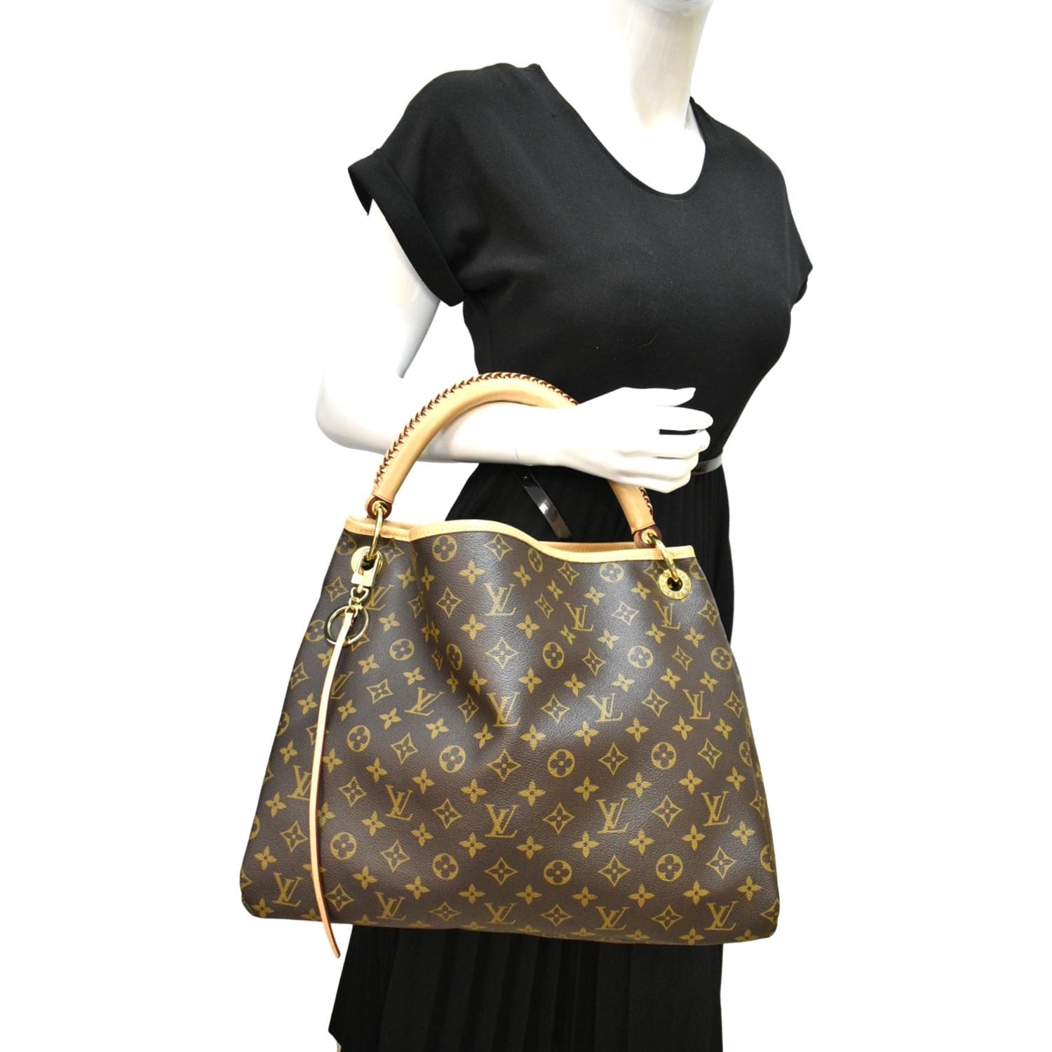 Louis Vuitton Artsy MM Monogram Canvas Hobo Style Bag