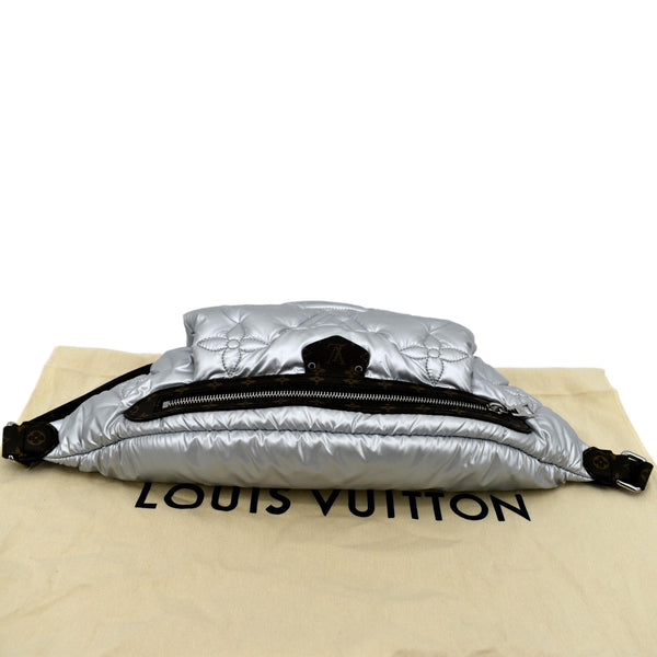 Louis Vuitton Nylon Monogram Canvas Maxi Bumbag in silver color - Top
