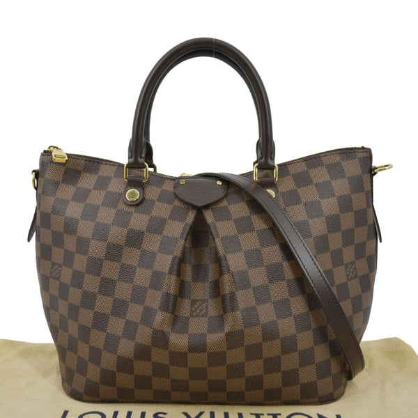 LOUIS VUITTON Siena MM Damier Ebene Shoulder Bag Brown