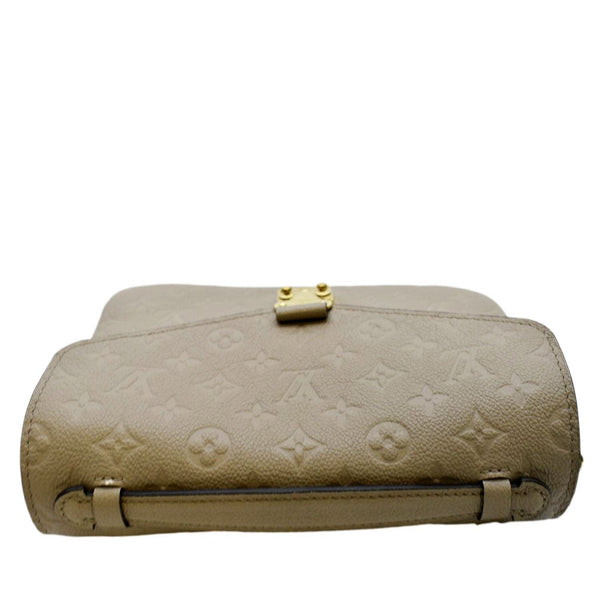 LOUIS VUITTON Women Metis Pochette Empreinte Leather Crossbody Bag Taupe