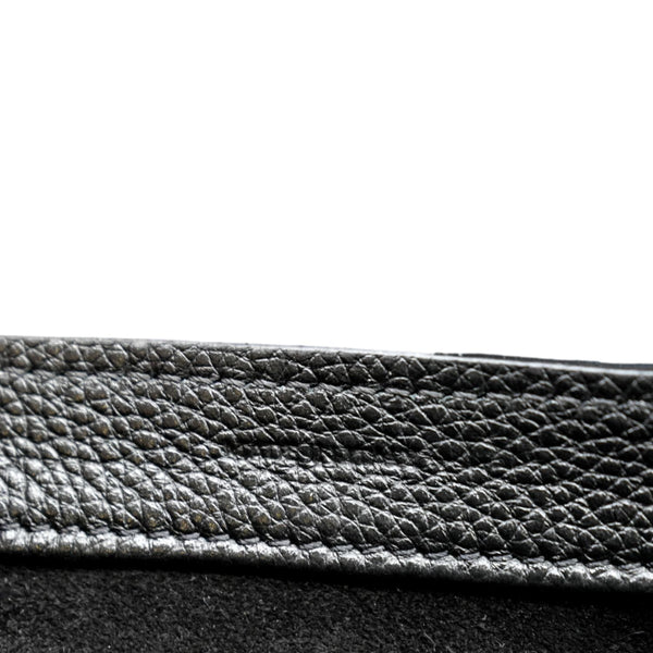 CELINE Teen 16 Calfskin Leather Crossbody Bag Black